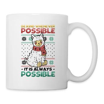 Be Kind Christmas Message - Tasse - Weiß - Rechts
