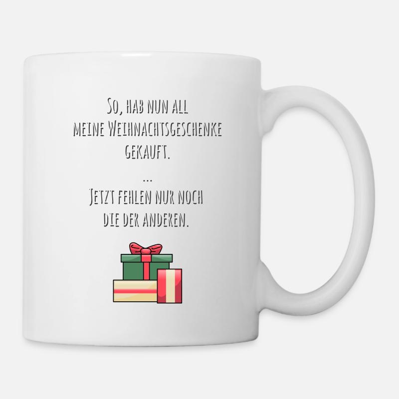 Alle Weihnachtsgeschenke beisammen - Tasse - Weiß
