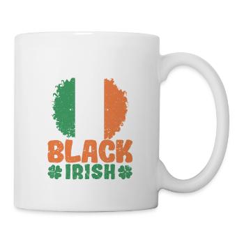 Embrasse-moi je suis noir irlandais St Patrick’s Day Afro - Mug blanc - blanc - Droite