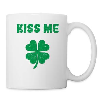 Boisson irlandaise de la Saint-Patrick Rico Kiss Me - Mug blanc - blanc - Droite