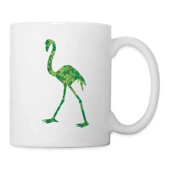 Cute Flamingo Clover Leaves Irish St. Pat - Mug - white - Right