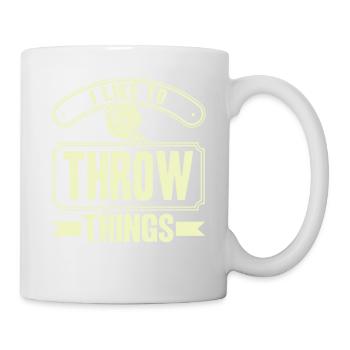Discus Throw Discus Thrower Cadeau - Mug blanc - blanc - Droite