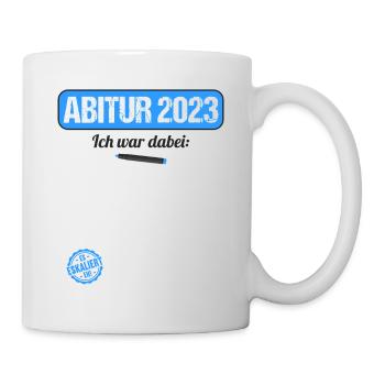 Abitur Gymnasium Damen und Herren Abi 2023 - Tasse - Weiß - Rechts