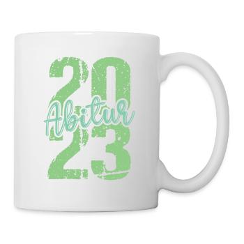 Abitur Gymnasium Damen und Herren Abi 2023 - Tasse - Weiß - Rechts