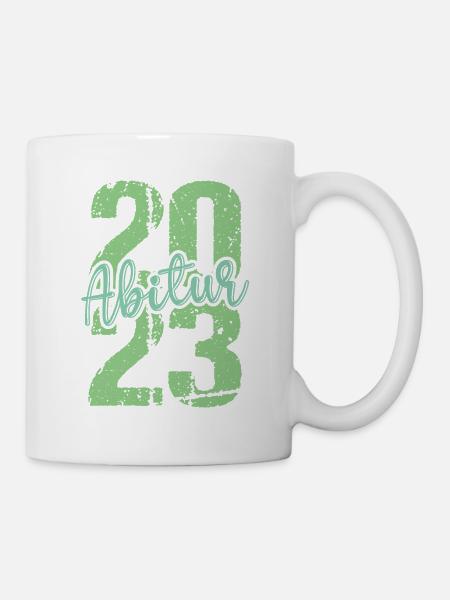 Abitur Gymnasium Damen und Herren Abi 2023 - Tasse - Weiß