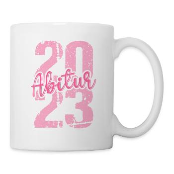 Abitur Gymnasium Damen und Herren Abi 2023 - Tasse - Weiß - Rechts