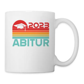 Abitur Gymnasium Damen und Herren Abi 2023 - Tasse - Weiß - Rechts