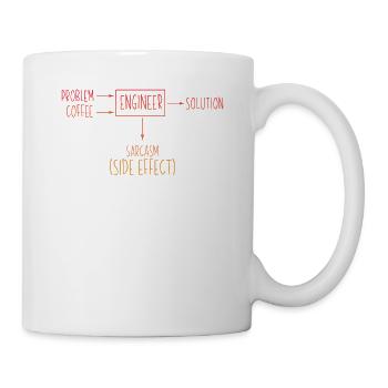 Engineer Problem Solution Sarcasm Side Effect Fun - Mug - white - Right