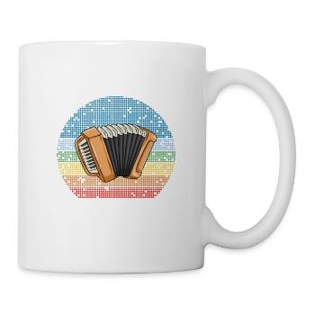 Facilement distrait par l’accordéon - Mug blanc - blanc - Droite
