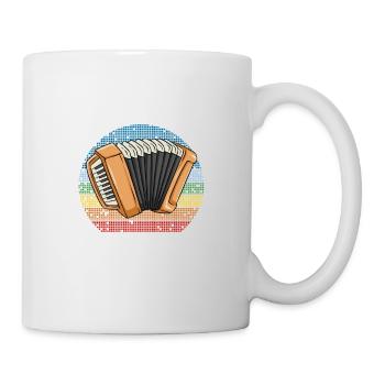 L’éducation est importante, mais l’accordéon est plus - Mug blanc - blanc - Droite