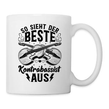 So sieht der Beste Kontrabassist aus - Kontrabassi - Tasse - Weiß - Rechts