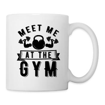 Rencontrez-moi au gymnase - Citation fitness - Mug blanc - blanc - Droite