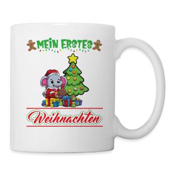 Mein Erstes Weihnachten Baby 1 Jahr Heilig Abend - Tasse - Weiß - Rechts