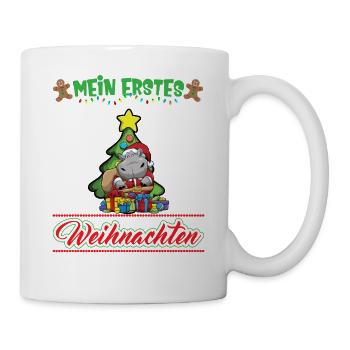 Mein Erstes Weihnachten Baby 1 Jahr Heilig Abend - Tasse - Weiß - Rechts