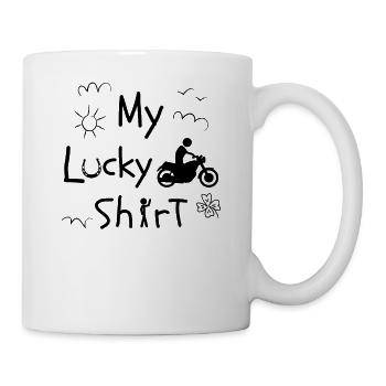 Motorradfahrer Motorcycle Moped lustiges Motorrad - Tasse - Weiß - Rechts