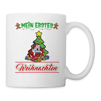Mein Erstes Weihnachten Baby 1 Jahr Heilig Abend - Tasse - Weiß - Rechts