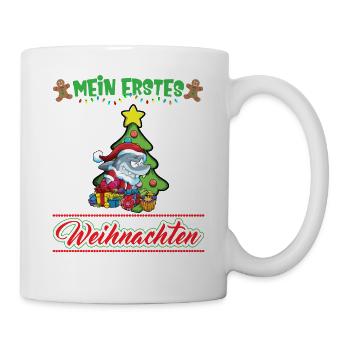 Mein Erstes Weihnachten Baby 1 Jahr Heilig Abend - Tasse - Weiß - Rechts