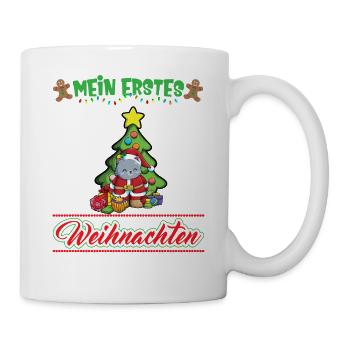 Mein Erstes Weihnachten Baby 1 Jahr Heilig Abend - Tasse - Weiß - Rechts