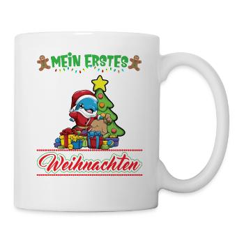 Mein Erstes Weihnachten Baby 1 Jahr Heilig Abend - Tasse - Weiß - Rechts