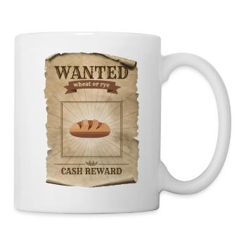 Weizen- oder Roggenbrot gesucht - Tasse - Weiß - Rechts