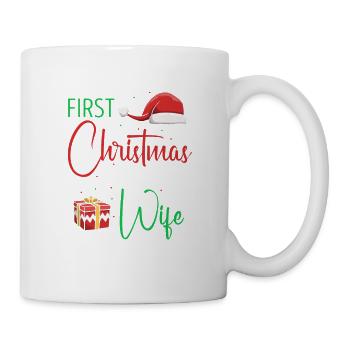 Premier Noël avec ma nouvelle femme chaude Couples mignons - Mug blanc - blanc - Droite