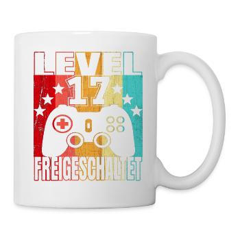 17 Jahre Geburtstagsshirt Zocker Gamer 17. - Tasse - Weiß - Rechts