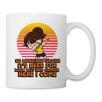 Si longtemps 2e année ça a été amusant Look Out 3e - Mug blanc - blanc - Droite