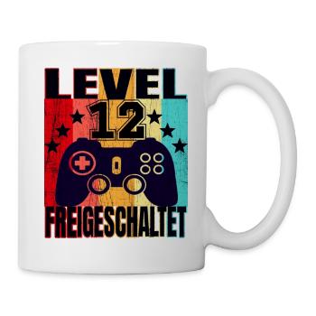 12 Jahre Geburtstagsshirt Zocker Gamer 12. - Tasse - Weiß - Rechts