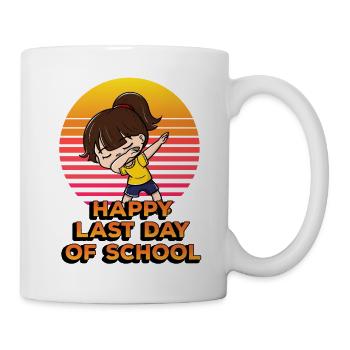 Happy last day of school Funny dabs - Mug - white - Right