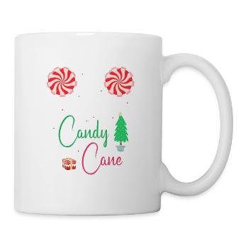 I Like His Candy Cane Funny Christmas Couples - Tasse - Weiß - Rechts