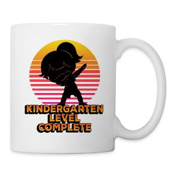 Kindergarten Level Complete Silhouette Dabbing - Mug - white - Right
