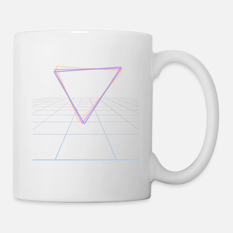 Retrowave Synthwave 80s Design - Tasse - Weiß