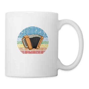 Je suis une fille qui aime l’accordéon - Mug blanc - blanc - Droite
