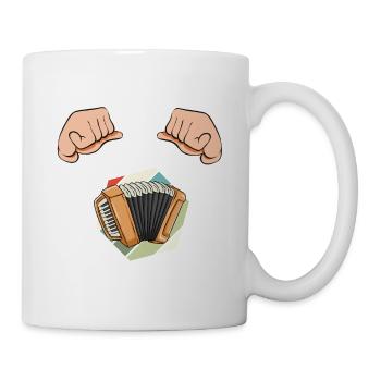 Cette maman aime l’accordéon - Mug blanc - blanc - Droite