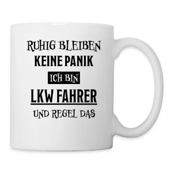 LKW Fahrer Fun Lustiges Spruch LKW Fahrer Geschenk - Tasse - Weiß - Rechts