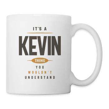 It's a Kevin Thing Personalized Name - Mug - white - Right