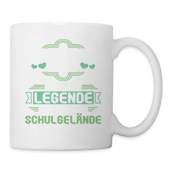 Eine Legende verlässt das Gelände Realschule 2023 - Tasse - Weiß - Rechts