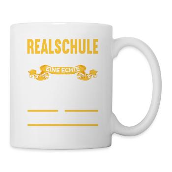 Eine Legende verlässt das Gelände Realschule 2023 - Tasse - Weiß - Rechts