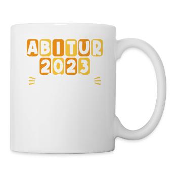 Eine echte Legende verlässt Gelände Abi 2023 - Tasse - Weiß - Rechts