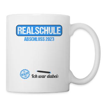Realschule Gästebuch Realschulabschluss 2023 - Tasse - Weiß - Rechts