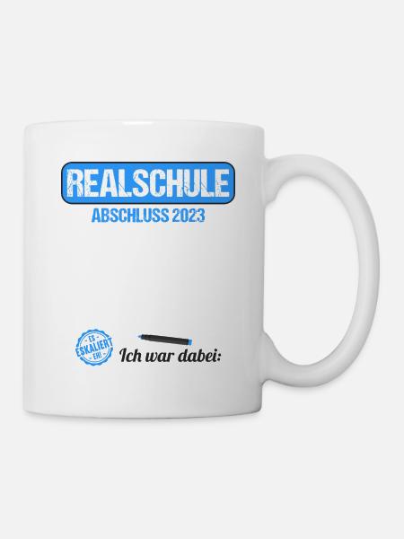 Realschule Gästebuch Realschulabschluss 2023 - Tasse - Weiß