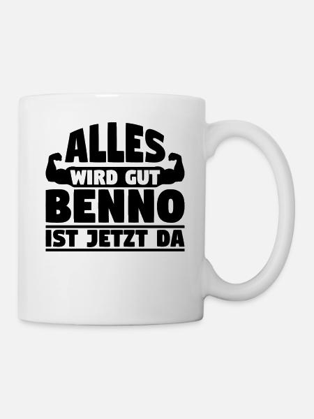Alles wird gut Benno ist jetzt da - Tasse - Weiß