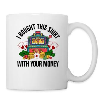 Casino Gambling Slot Machine Card Game - Mug - white - Right