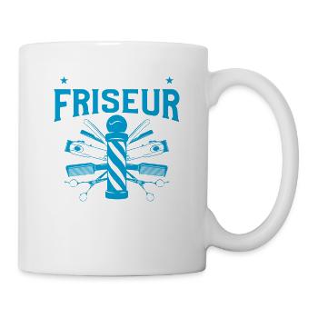 Ich Bin Dieser Friseur Von Dem Alle Reden - Tasse - Weiß - Rechts
