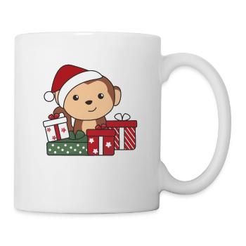 Monkey Christmas Gift Winter Animals Monkeys - Mug - white - Right