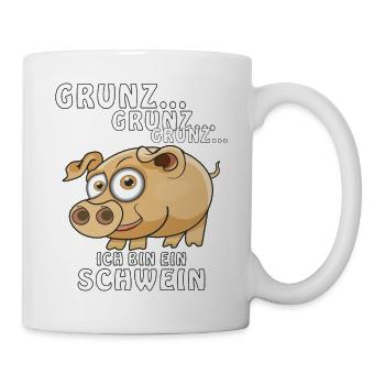 ICH BIN EIN SCHWEIN - Tasse - Weiß - Rechts