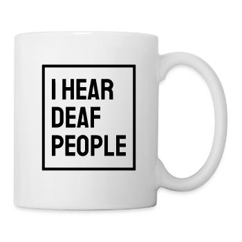Fierté sourde Malentendants - Mug blanc - blanc - Droite