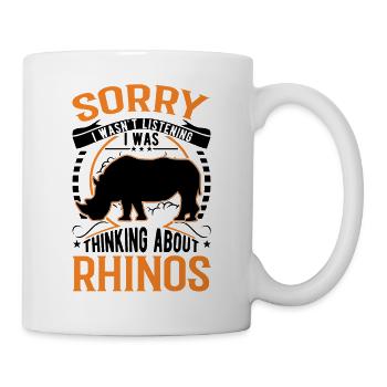 Rhinocéros Cadeau Rhino Rhinocéros - Mug blanc - blanc - Droite
