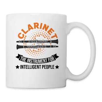 Clarinet instrument for intelligent people - Mug - white - Right