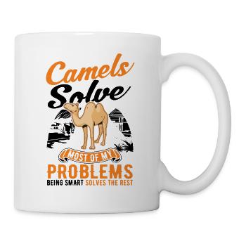 Kamel Dromedar Ägypten Geschenk Großkamel - Tasse - Weiß - Rechts